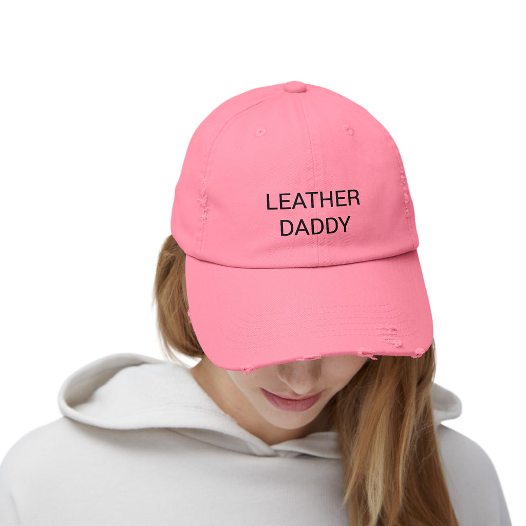 LEATHER DADDY Distressed Cap in 6 colors