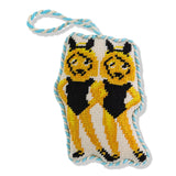 Twinning Emoji Needlepoint Ornament