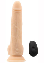 Naked Addiction Rechargeable Silicone Thrusting Dildo with Remote Control 9in - Vanilla