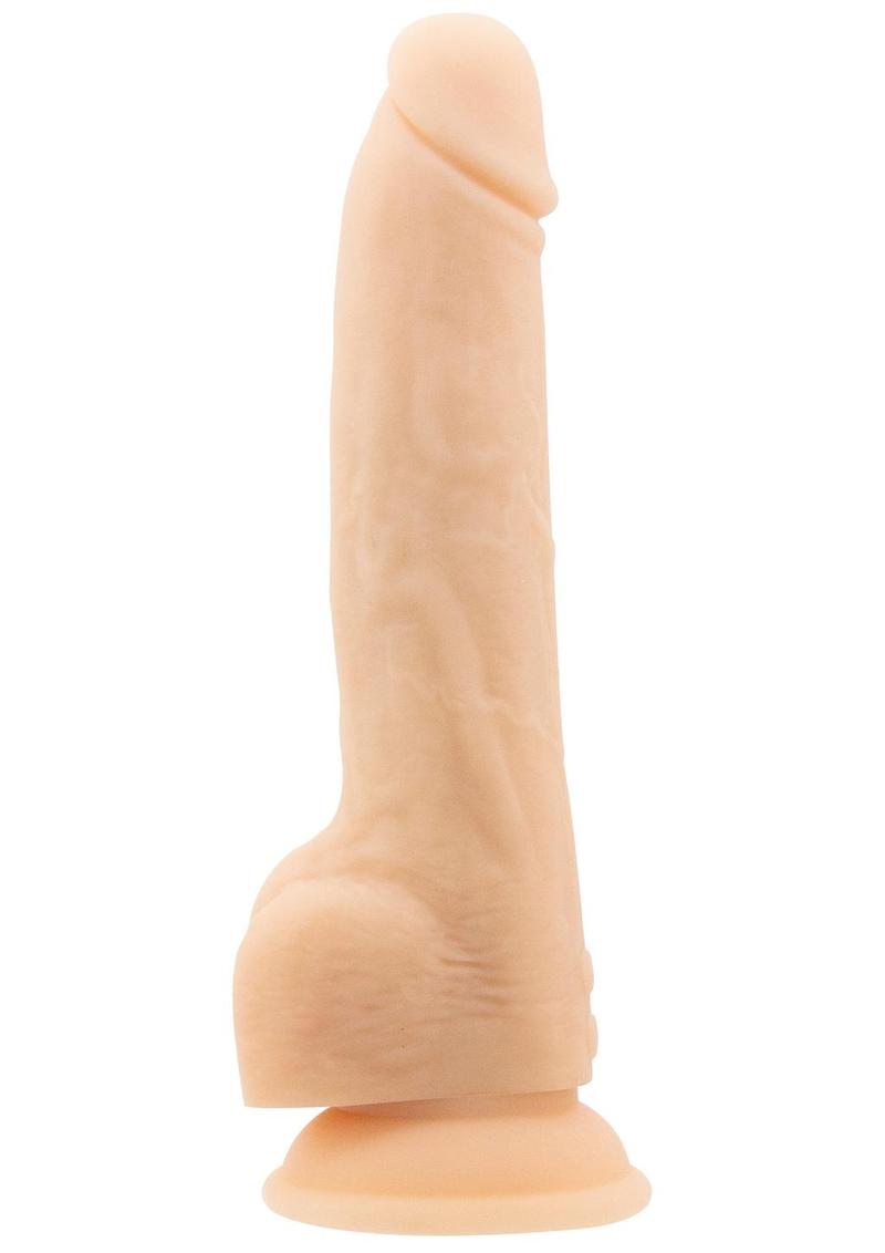 Naked Addiction Rechargeable Silicone Thrusting Dildo with Remote Control 9in - Vanilla