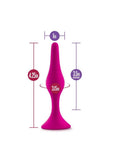 Luxe Beginner Plug Silicone Butt Plug Medium - Pink