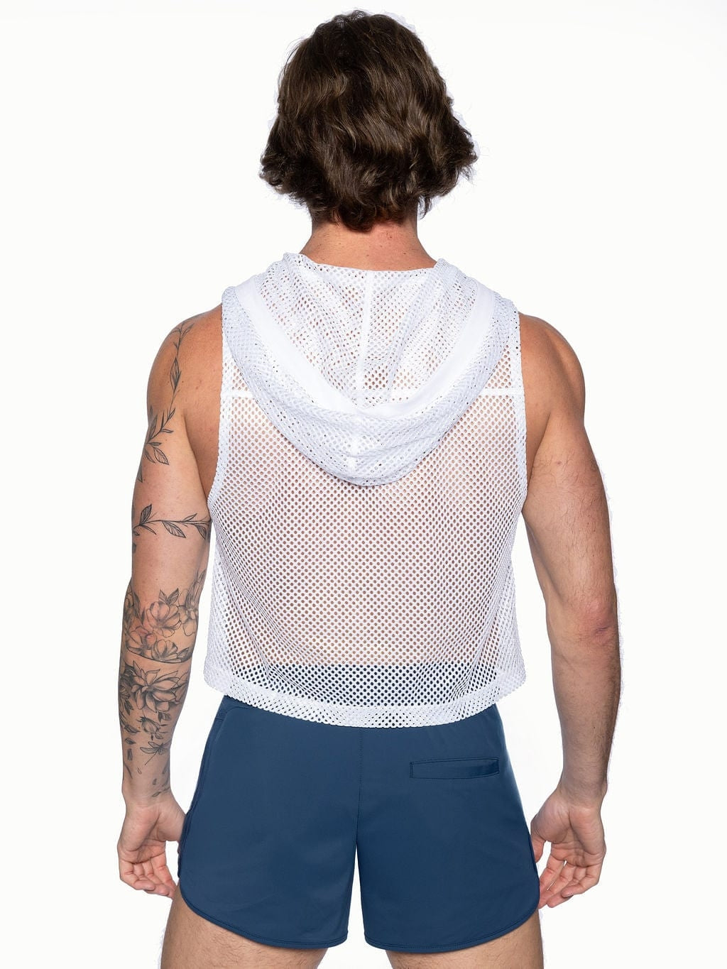 BIKE Hooded Sleeveless Practice Jersey - White