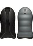 OptiMALE Secondskyn Silicone Warming Vibrating Stroker - Black