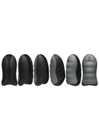 OptiMALE Secondskyn Silicone Warming Vibrating Stroker - Black
