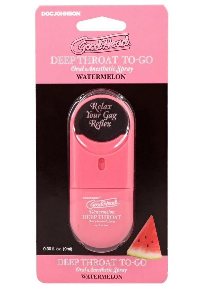 GoodHead Deep Throat To-Go Oral Anesthetic Spray - Wild Watermelon .30oz