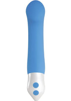 Tempest G Rechargeable Smooth Silicone G-Spot Vibrator - Blue and White