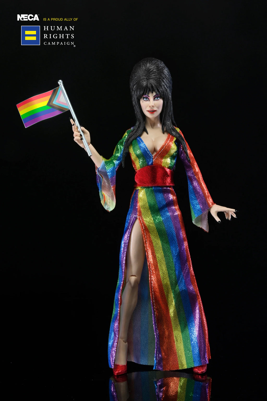 ELVIRA - OVER THE RAINBOW ELVIRA (PRIDE) 8" CLOTHED FIGURE