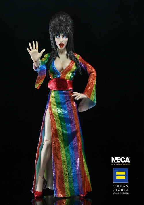 ELVIRA - OVER THE RAINBOW ELVIRA (PRIDE) 8" CLOTHED FIGURE