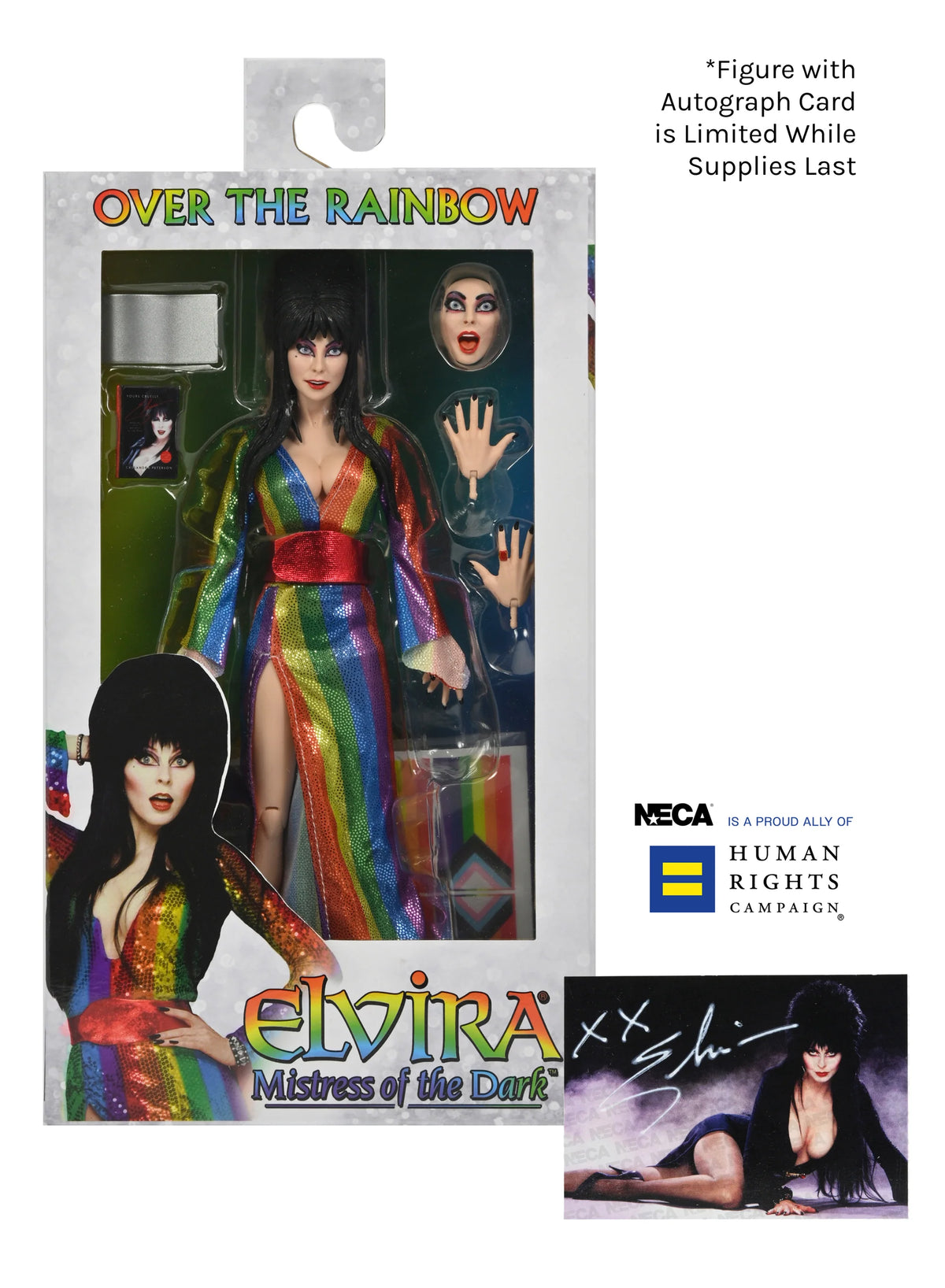 ELVIRA - OVER THE RAINBOW ELVIRA (PRIDE) 8" CLOTHED FIGURE