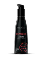 Wicked Aqua Water Based Flavored Lubricant Strawberry 4oz