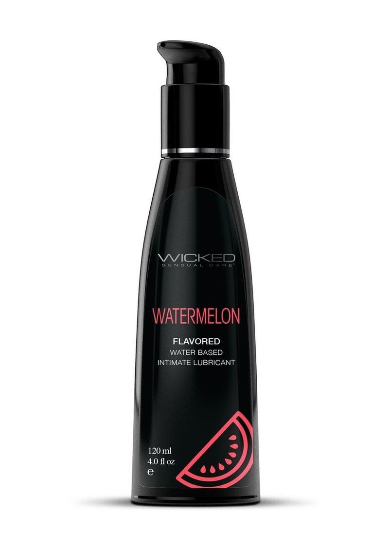 Wicked Aqua Water Based Flavored Lubricant Watermelon 4oz