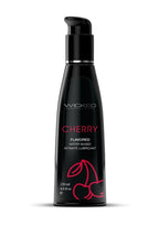 Wicked Aqua Water Based Flavored Lubricant Cherry 4oz