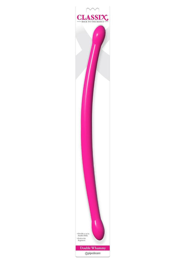 Classix Double Whammy Double Dildo 17.25in - Pink