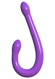 Classix Double Whammy Double Dildo 17.25in - Purple