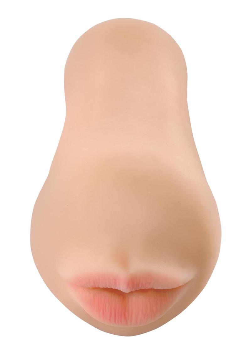 Pipedream Extreme Toyz Fuck Me Silly To Go Deep Throat Cocksucker Mega Masturbator - Mouth - Vanilla