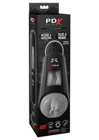 PDX Elite Rechargeable Ultimate Milker Masturbator - Pussy - Clear/Black