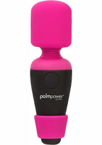 PalmPower Pocket Rechargeable Silicone Mini Wand Massager - Pink