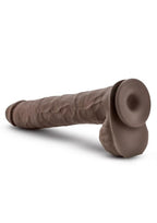 Au Naturel Daddy Sensa Feel Dual Density Dildo with Balls 14in - Chocolate