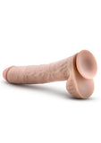 Au Naturel Daddy Sensa Feel Dual Density Dildo with Balls 14in - Vanilla