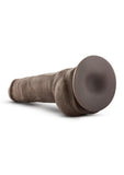 Au Naturel Big Boy Dildo with Balls 10in - Chocolate