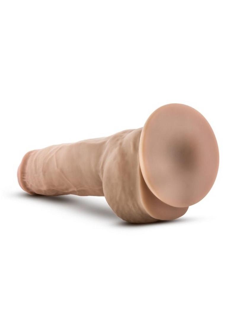 Au Naturel Big Boy Dildo With Balls 10in - Vanilla