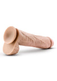 Au Naturel Big John Sensa Feel Dual Density Dildo with Balls 11.5in - Vanilla