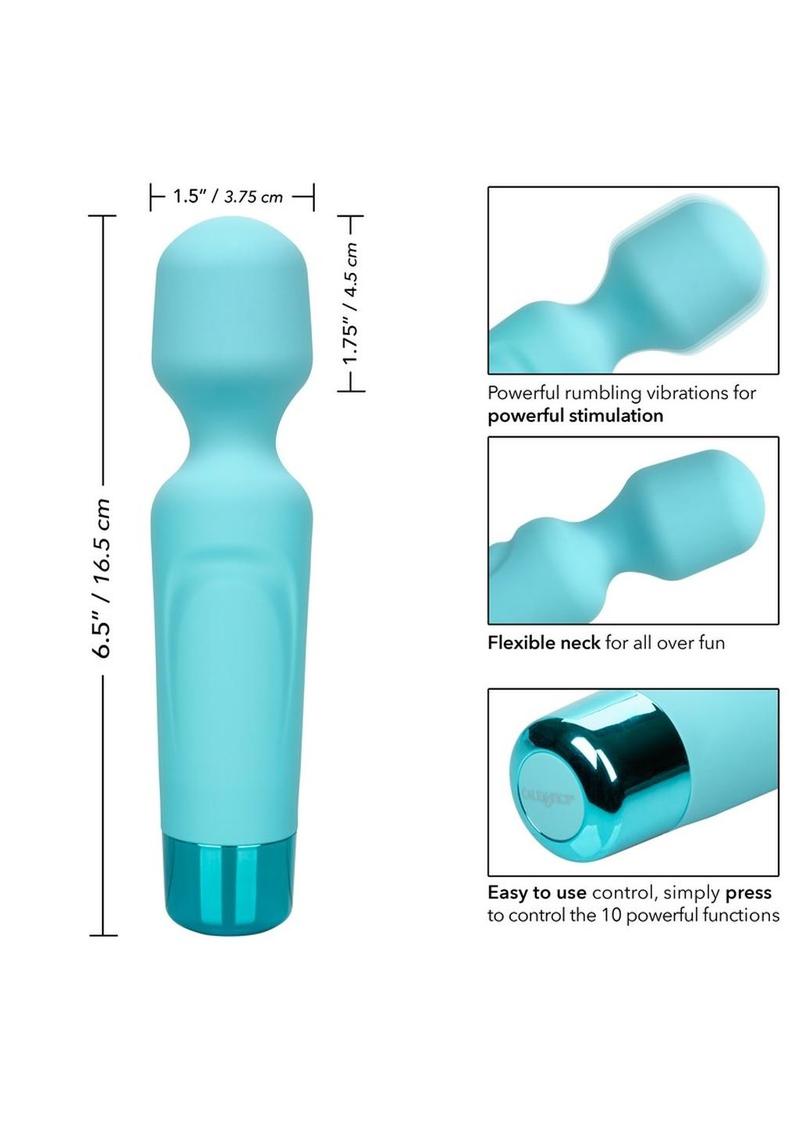 Eden Wand Silicone Vibrating Wand Massager - Teal
