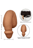 Packer Gear Silicone Packing Penis 4in - Caramel