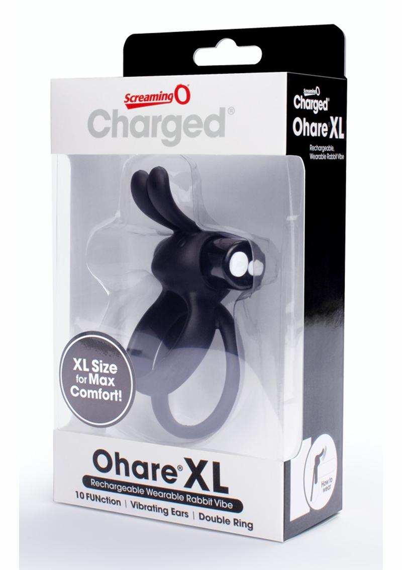 Charged Ohare XL Silicone Rechargeable Cock Ring - Black