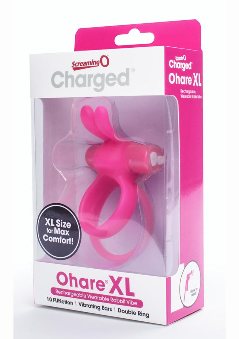 Charged Ohare XL Silicone Rechargeable Cock Ring - Pink
