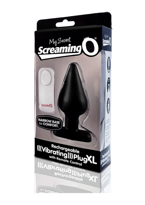 My Secret Rechargeable Vibrating Plug XL with Remote Control - Black