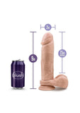 Au Naturel Dildo with Suction Cup 9in - Vanilla