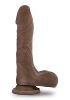 Au Naturel Mister Perfect Dildo with Balls 8.5in - Chocolate