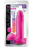 Au Naturel Bold Pleaser Dildo with Suction Cup 7in - Pink