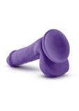 Au Naturel Bold Delight Dildo with Suction Cup 6in - Purple