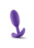 Luxe Wearable Vibra Slim Plug Silicone Butt Plug - Medium - Purple