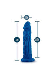 The Realm Draken Lock On Silicone Dildo 7.75in - Blue