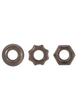 Zero Tolerance Triple Thick Cock Ring Kit (3 piece kit) - Smoke