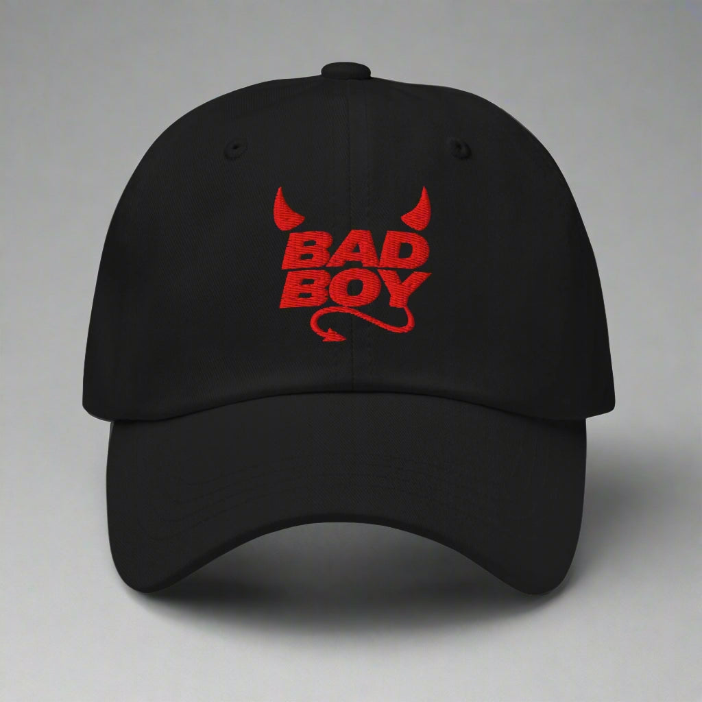 Bad Boy Dad Hat by YES HOMO - Black