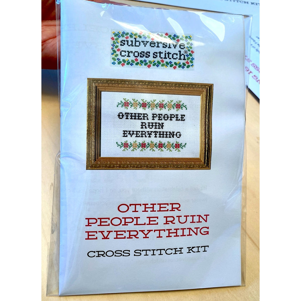 Please Don't Do Coke in the Bathroom - Cross Stitch