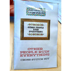 Please Don't Do Coke in the Bathroom - Cross Stitch