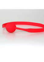 Quickie Gag Silicone Ball Gag Bondage Red - Medium