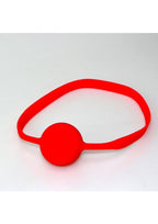 Quickie Gag Silicone Ball Gag Bondage Red - Large