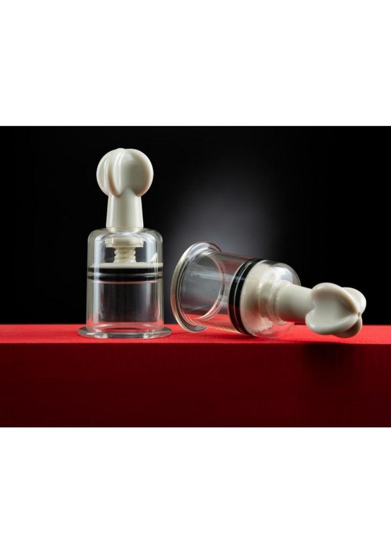 Temptasia Clit and Nipple Large Twist Suckers (set of 2) - Clear