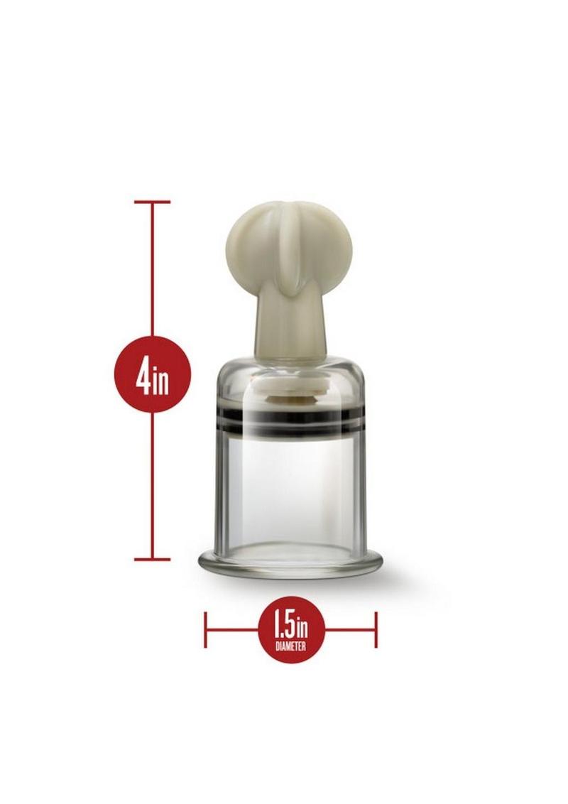 Temptasia Clit and Nipple Large Twist Suckers (set of 2) - Clear
