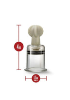 Temptasia Clit and Nipple Large Twist Suckers (set of 2) - Clear