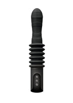 Renegade Rechargeable Deep Stroker Silicone Thrusting Vibrating Anal Wand - Black
