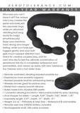 Zero Tolerance The Emperor Silicone Prostate Stimulator with Rechargeable Bullet and Remote Control - Black