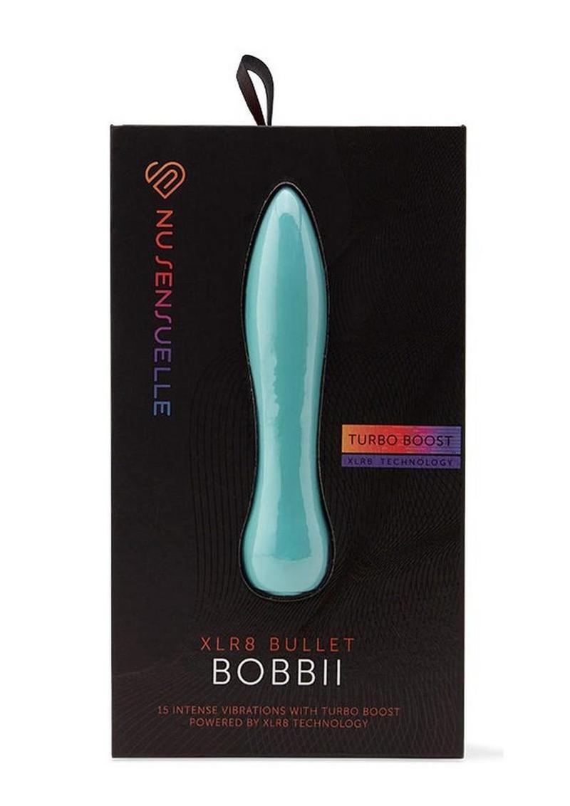 Nu Sensuelle Bobbii XLR8 Rechargeable Silicone Vibrator - Electric Blue
