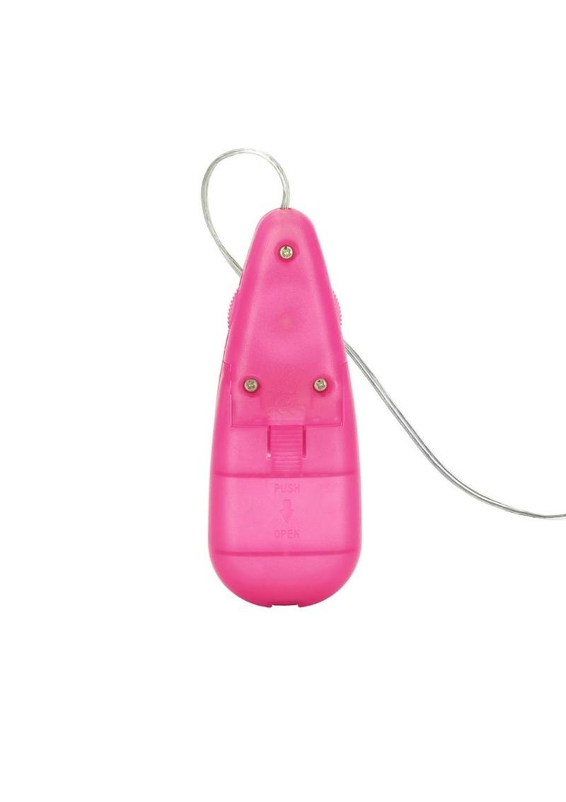 Tear Drop Bullet with Wired Remote Control 2.1in - Pink